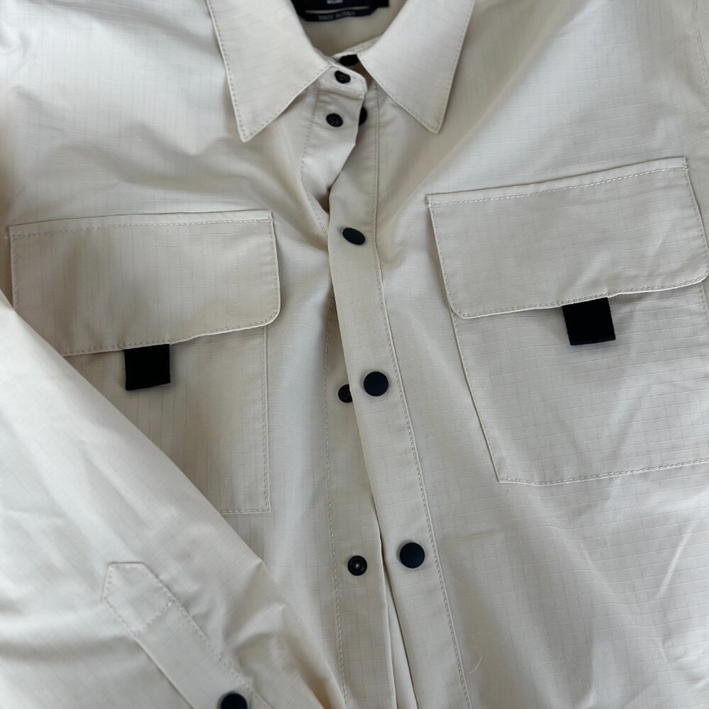 MSGM Ripstop Beige Shirt - Picture 2 of 4